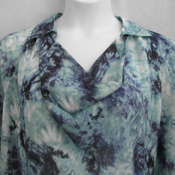 Carlisle Collection Silk Draped Top Wearable Art  Size 16 NWT - Picture 3 of 9